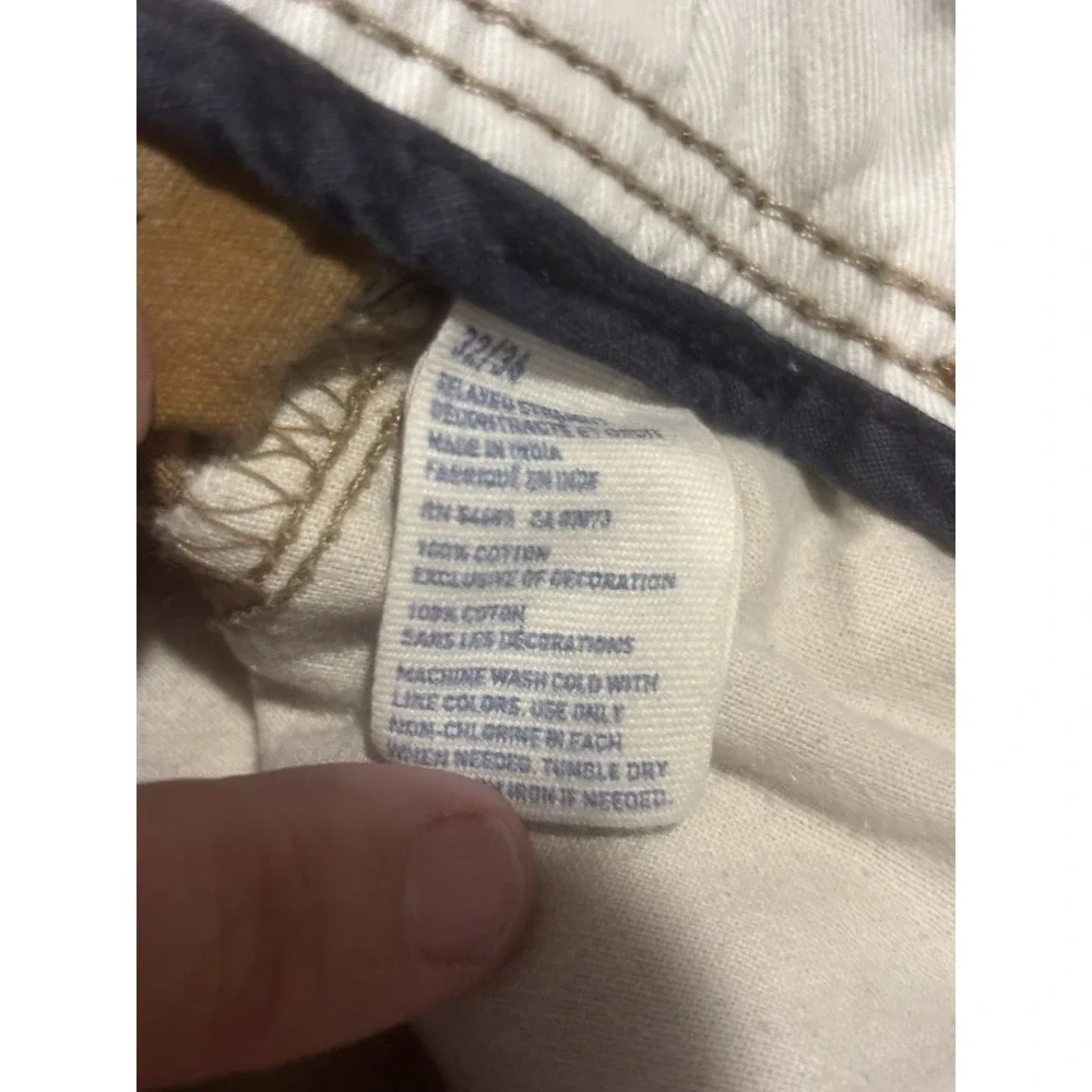 American Eagle Pants 32x34 Khaki Relaxed Straight Chino Pants Cotton